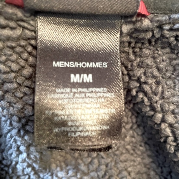 North Face Jacket Men’s Size Medium Gray Fleece Full-Zip Sherpa Lined Chimborazo - Picture 4 of 9